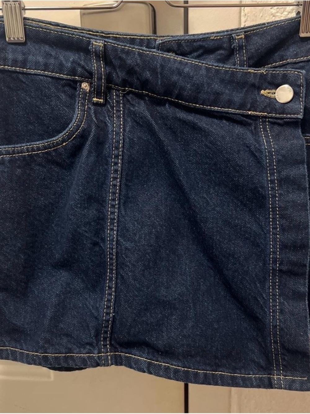 Zara Dark Blue Denim Mini Skirt
